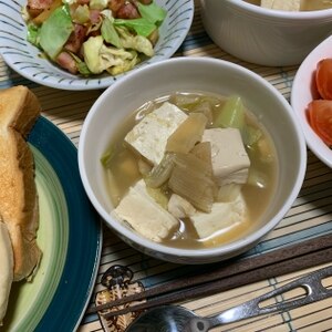 豆腐の白菜あんかけ